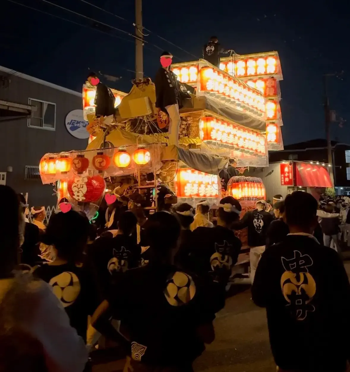 岸和田だんじり祭りの風景