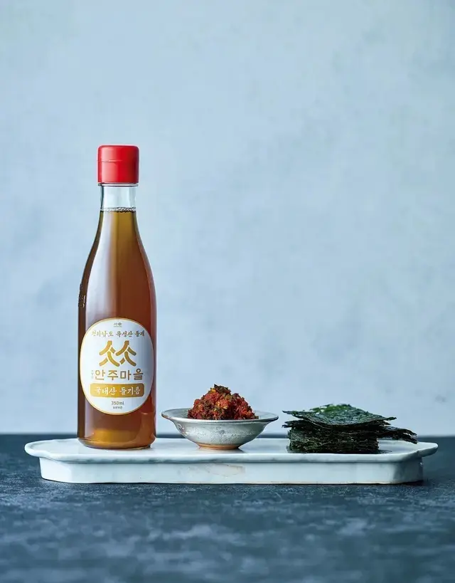 アンジュマウルストア　えごま油、数の子の塩辛、岩のり