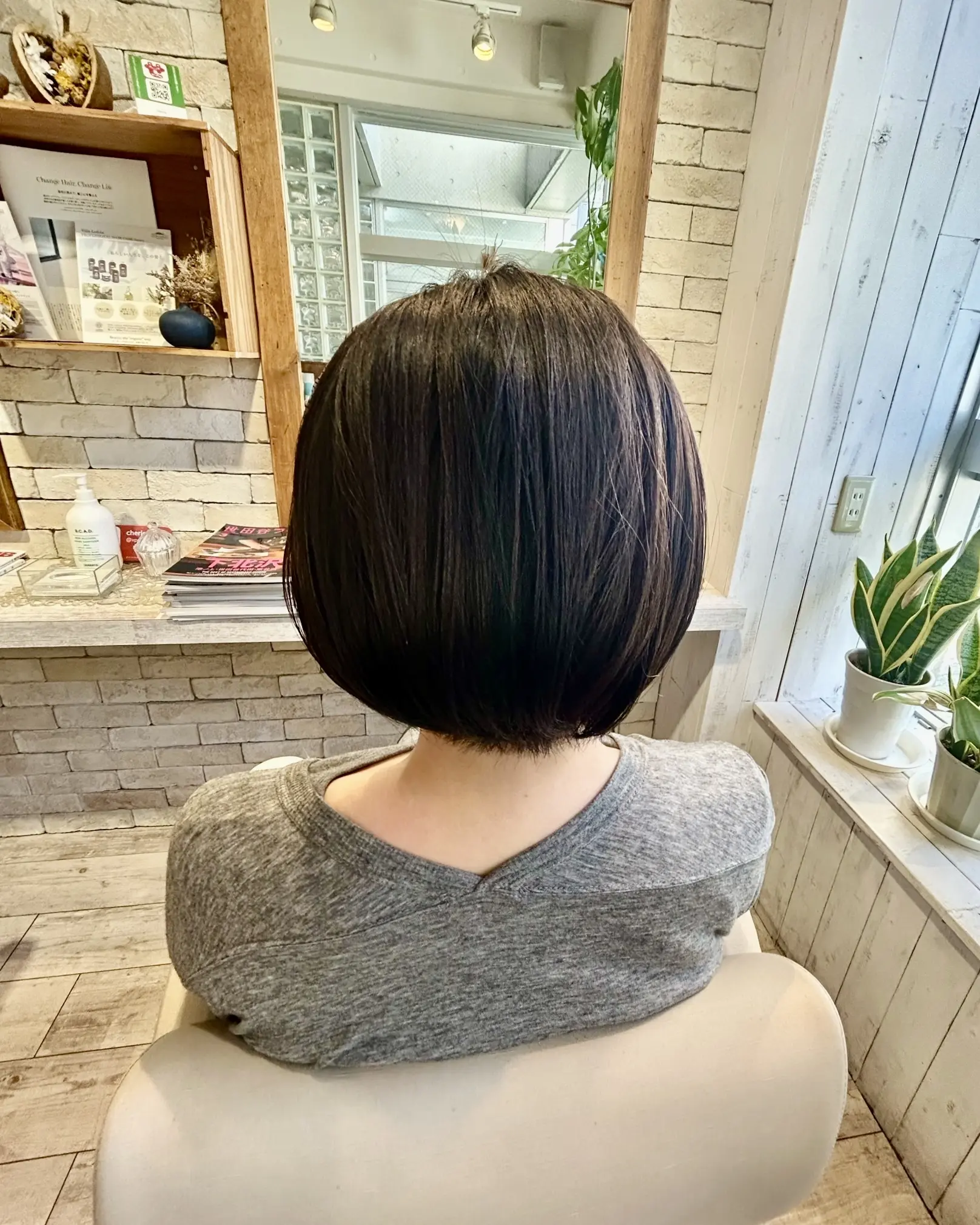 ヘアカット後のスッキリしたヘア