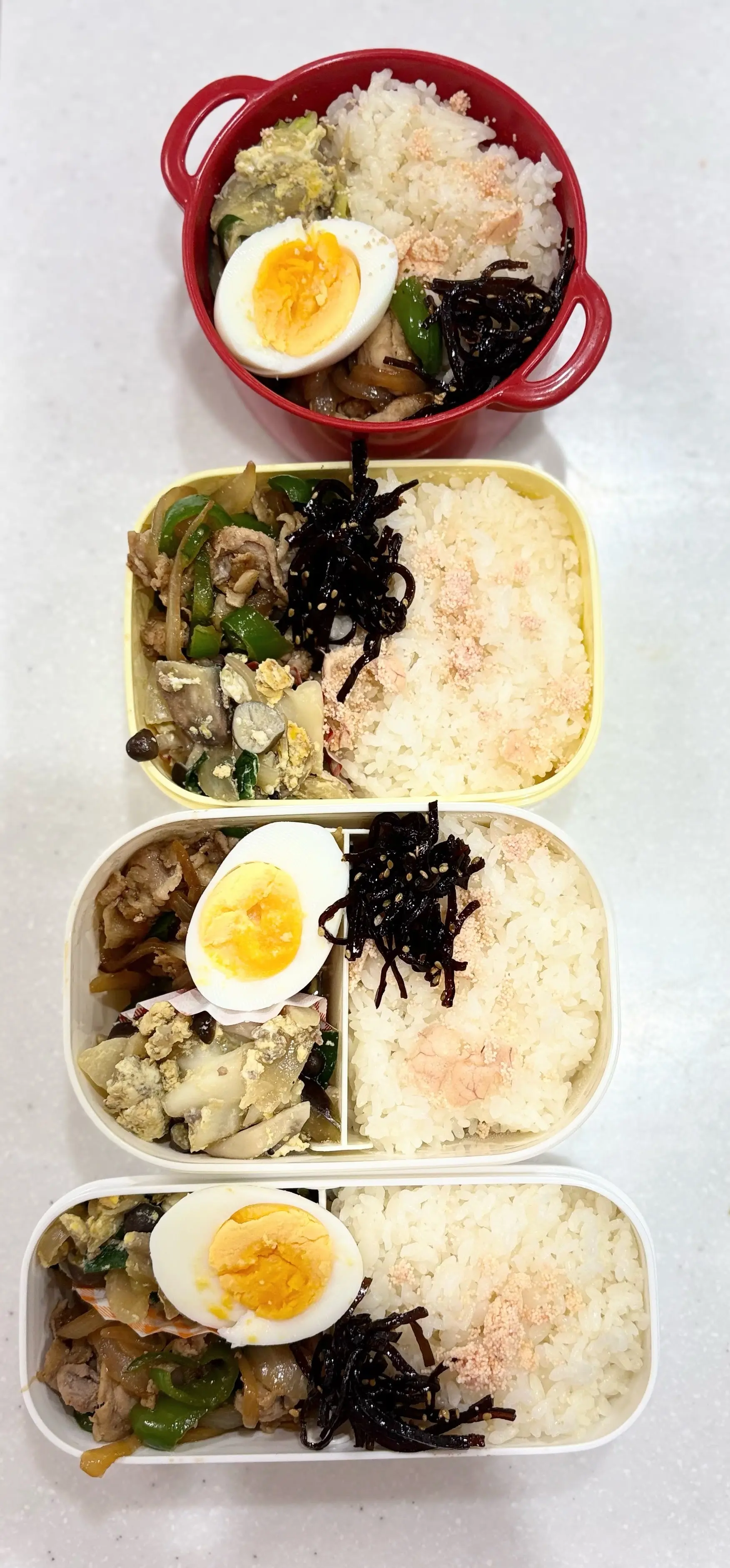 GUボーダー×ユニクロ感動パンツ＊毎日お弁当_1_4-3