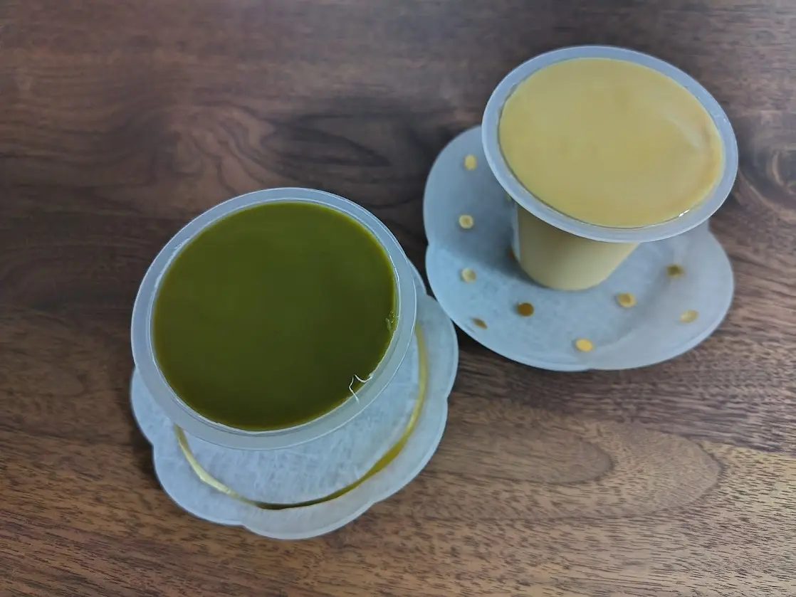 神亀堂 観音ぷりん 抹茶 カスタード