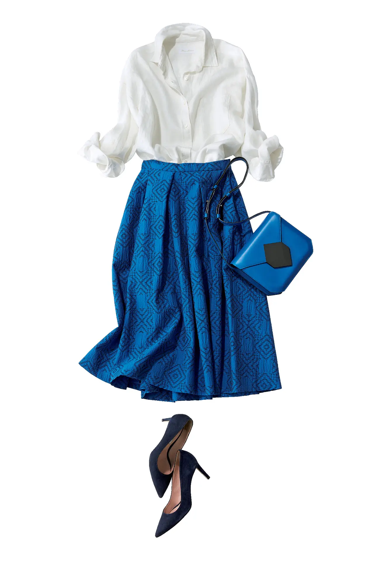 ブルーのスカートは、涼やかな美人感で360度好感度！　五選_1_1-3