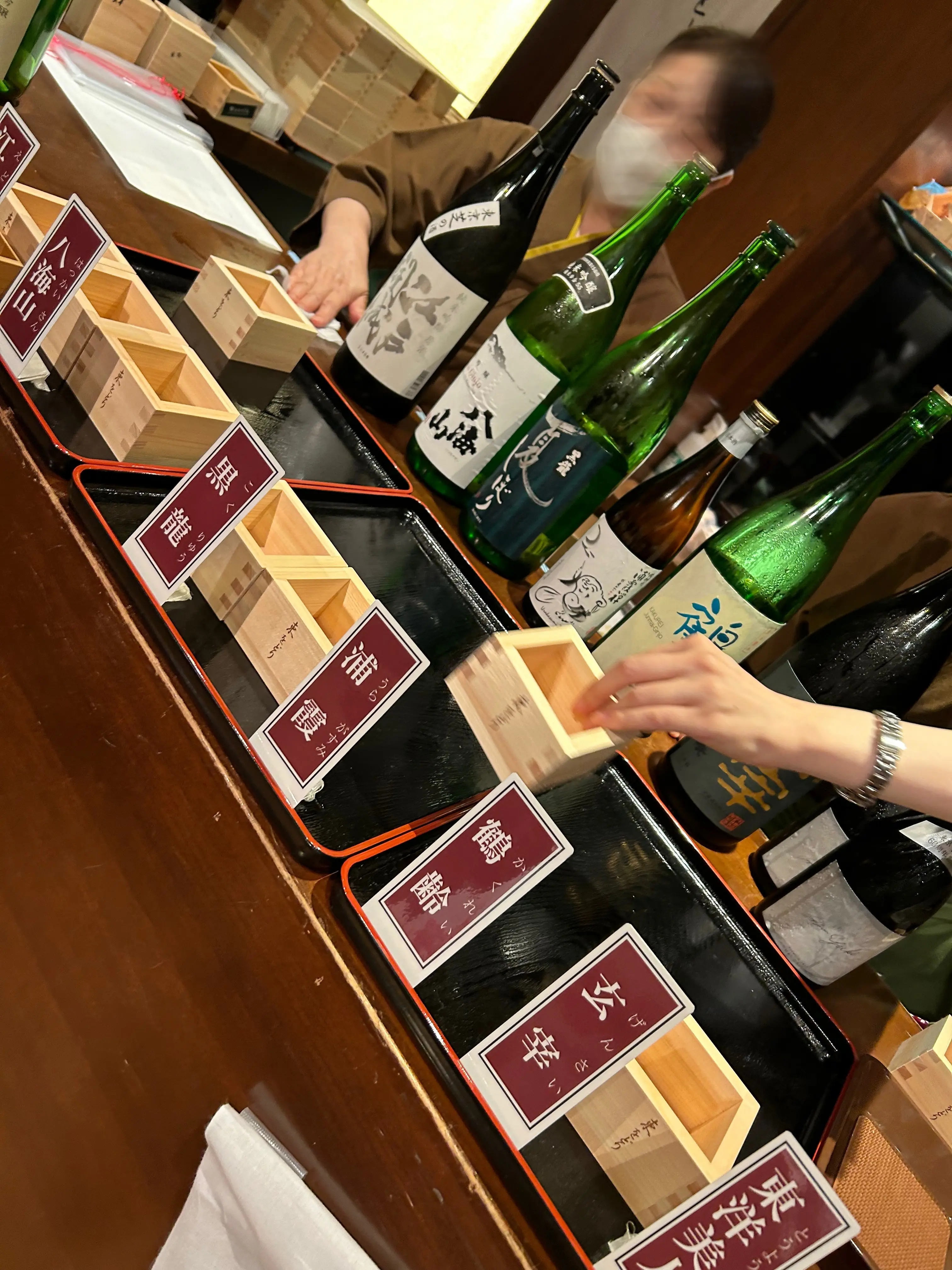 東をどり日本酒飲み比べ　