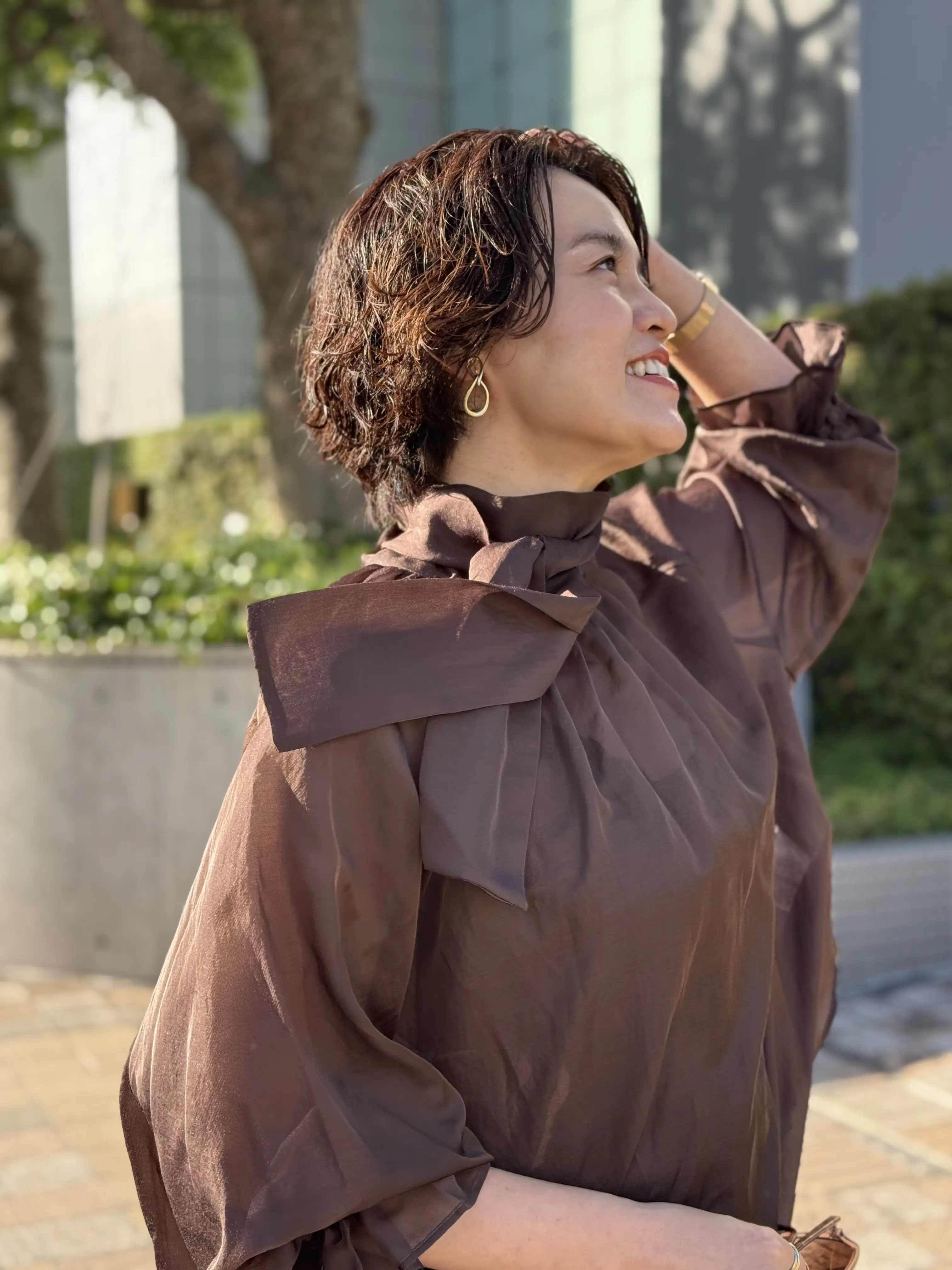 深まる秋に効くボウタイブラウス☆_1_2