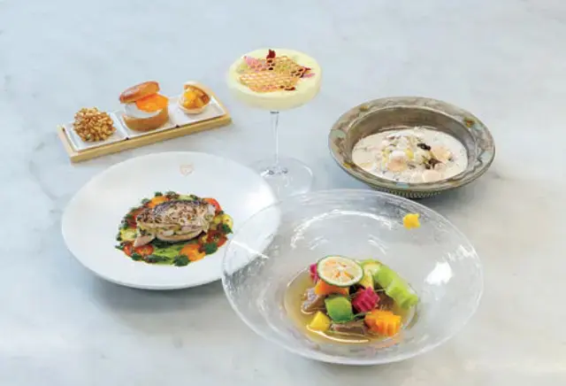 料理は3カ月ごとに替わる。12月上旬からは冬メニューを提供（写真は秋）