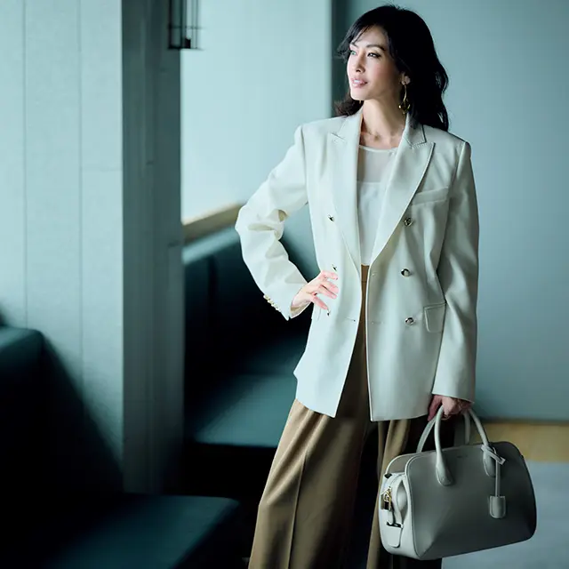 50代女性管理職ファッション】一目置かれる春の「ほめられジャケット