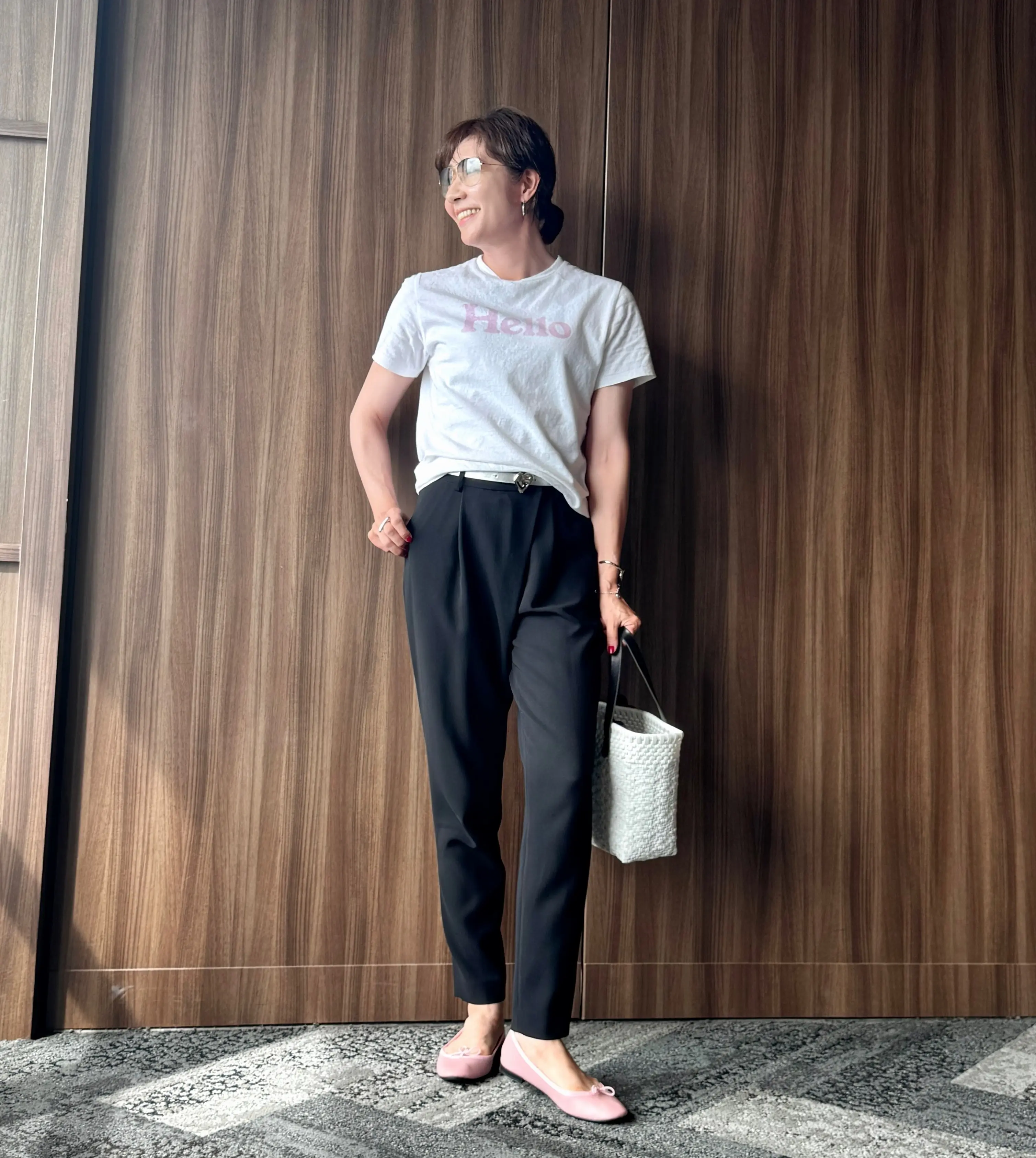 タックパンツコーデ ③