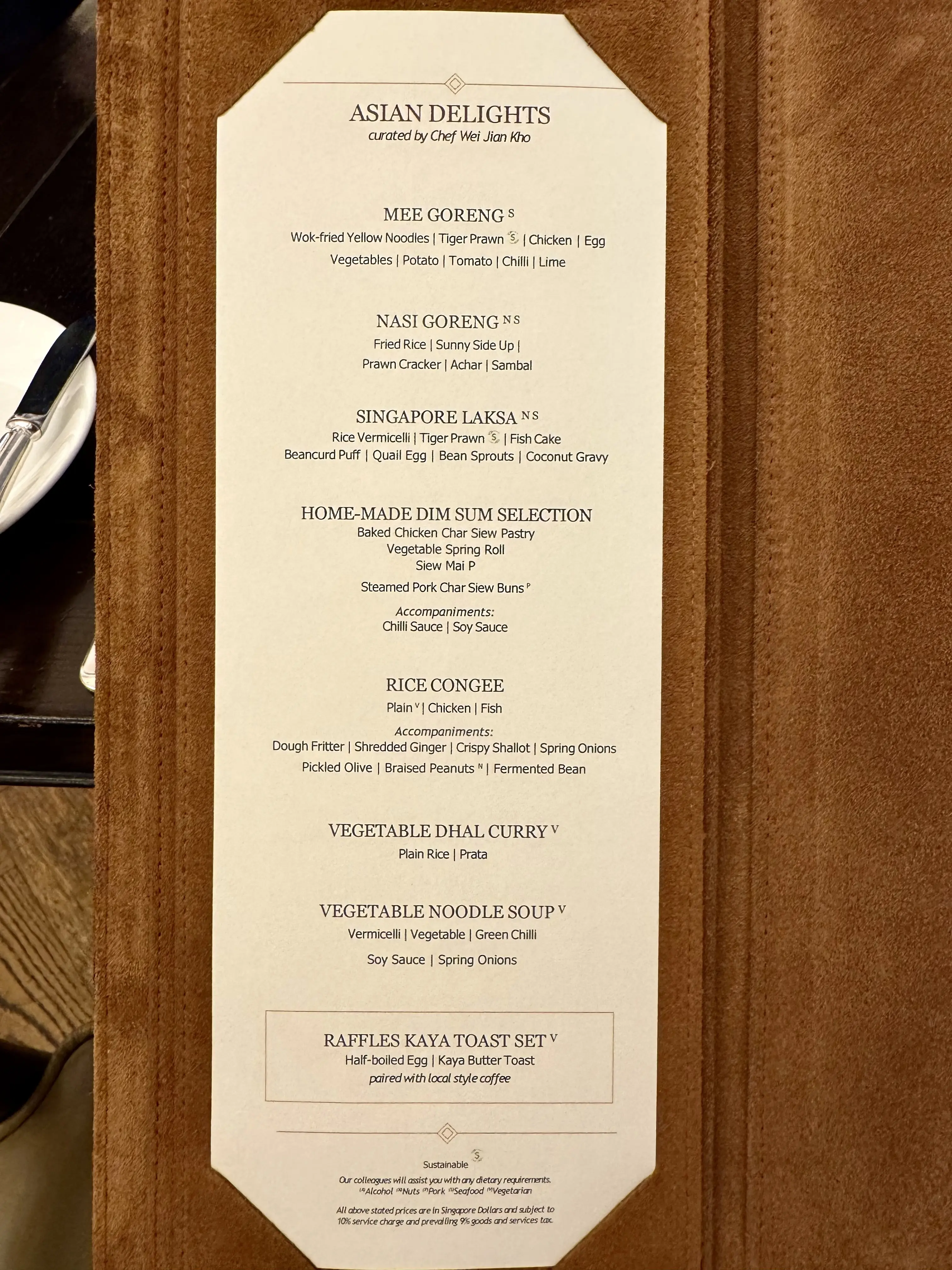 朝ごはんメニュー