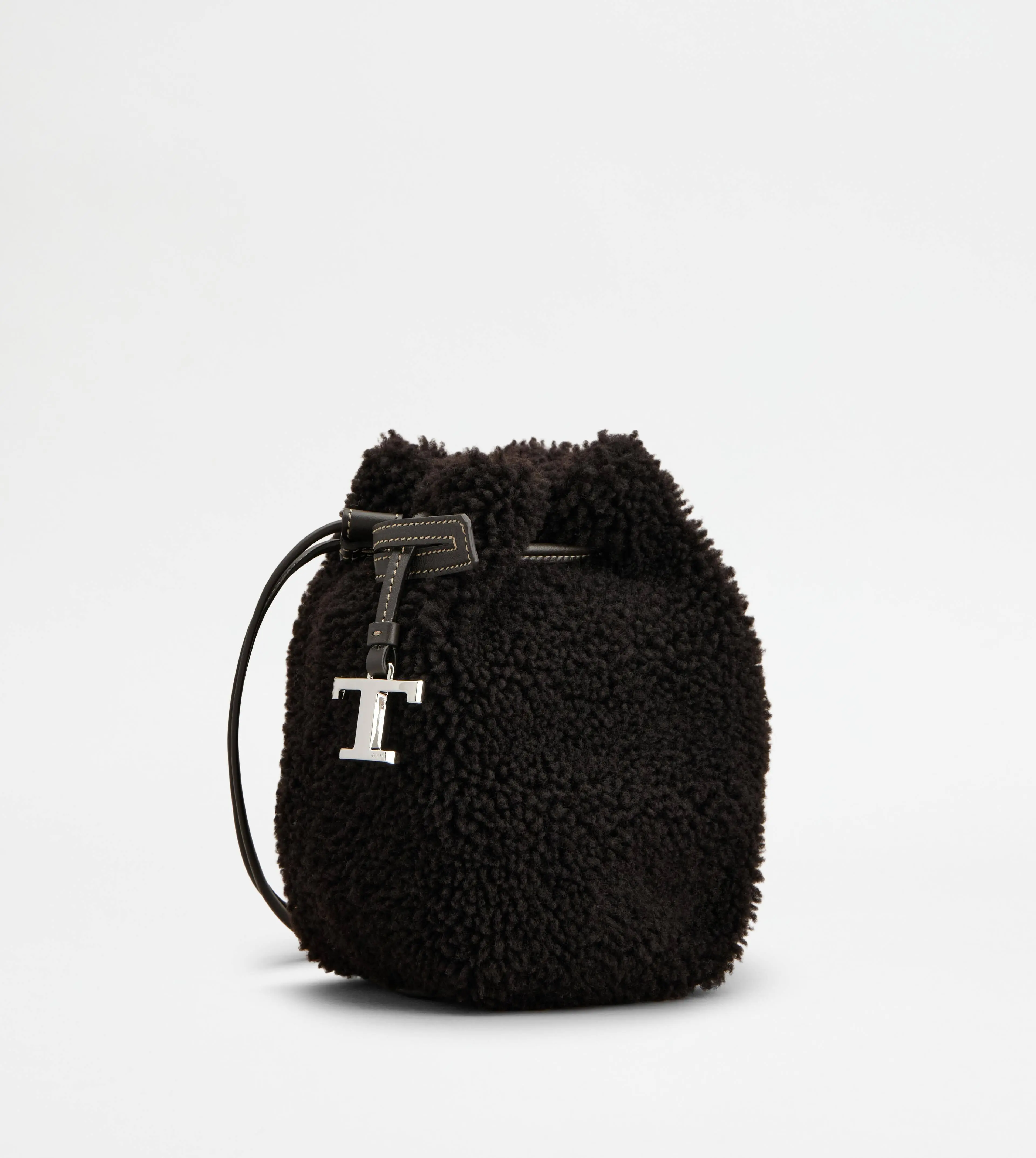 トッズ シアリング バケット バッグ マイクロ（ブラウン）