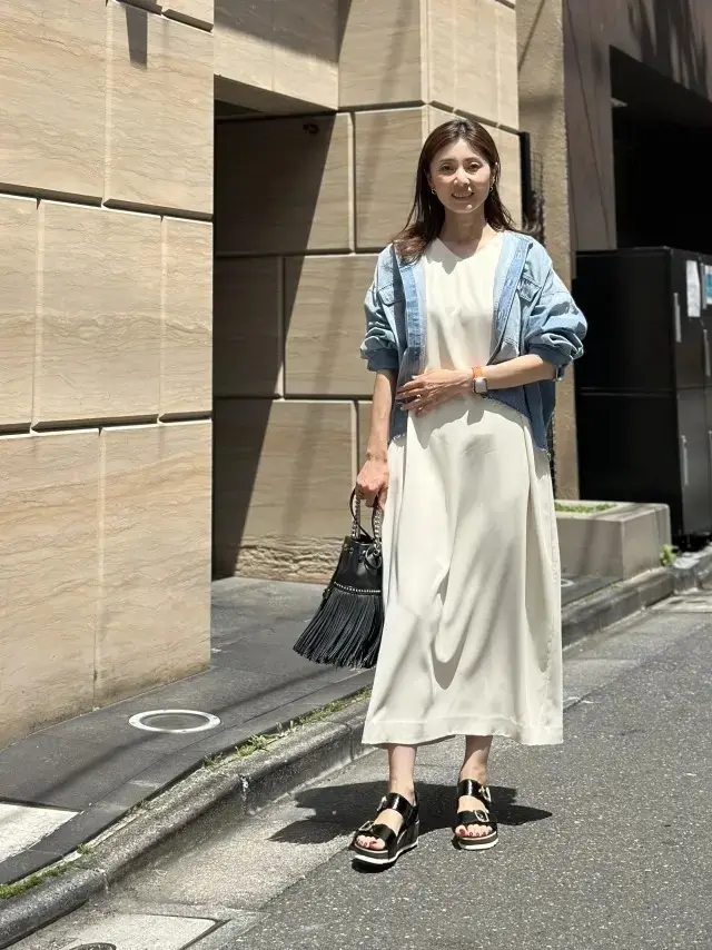 羽織ものに最適なデニムシャツ