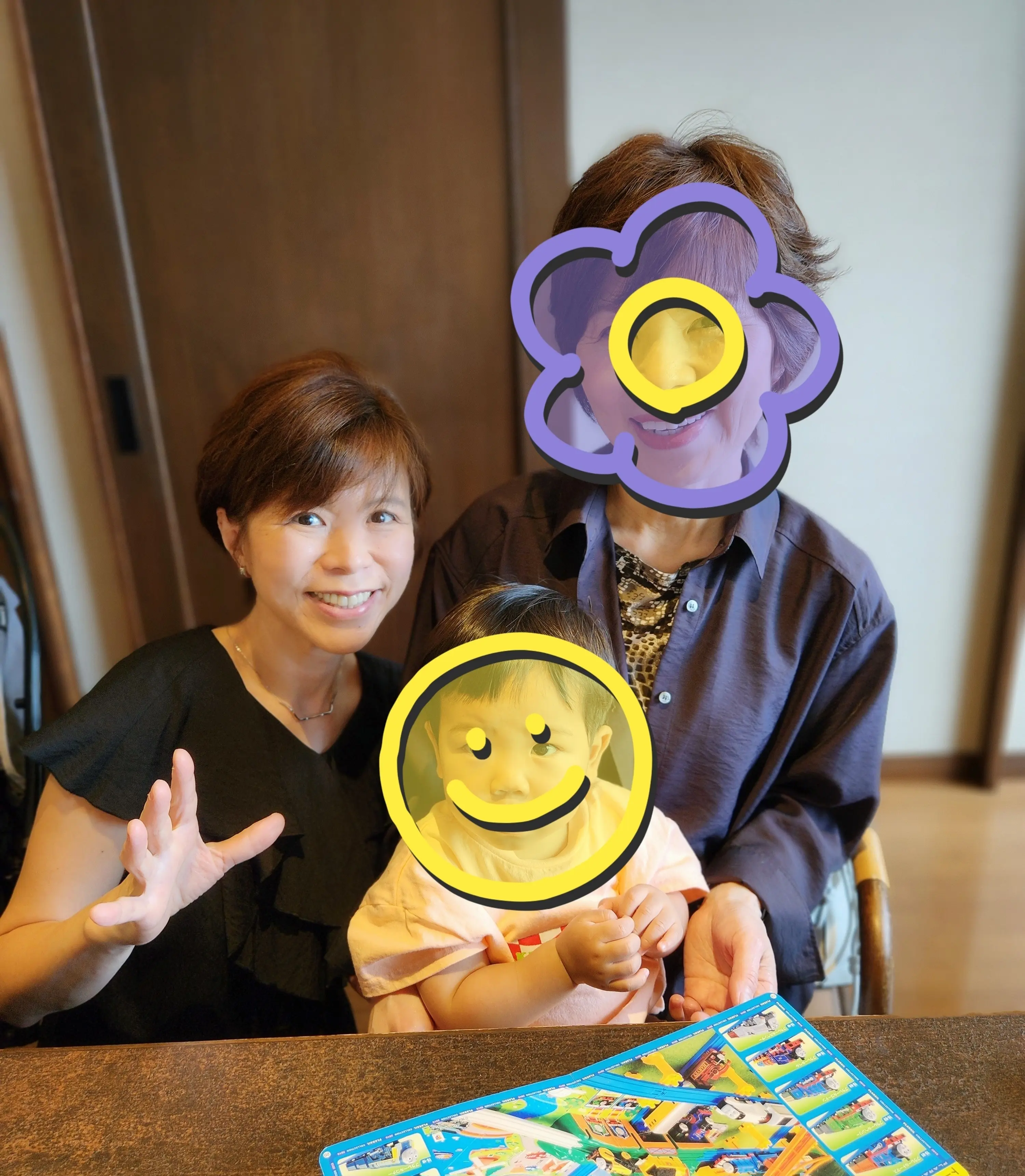 サマーデニムとふんわりブラウス_1_6