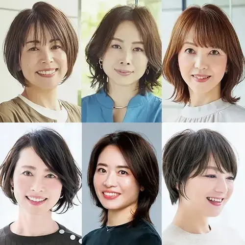 【50代におすすめヘアスタイル・髪型カタログ】おばさんぽくならずに－5歳を手にいれる！ショート・ボブ・ミディアム・ロング別