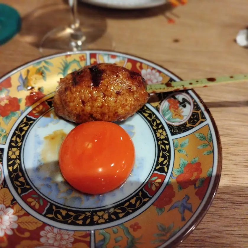 鳥八　つくね卵黄