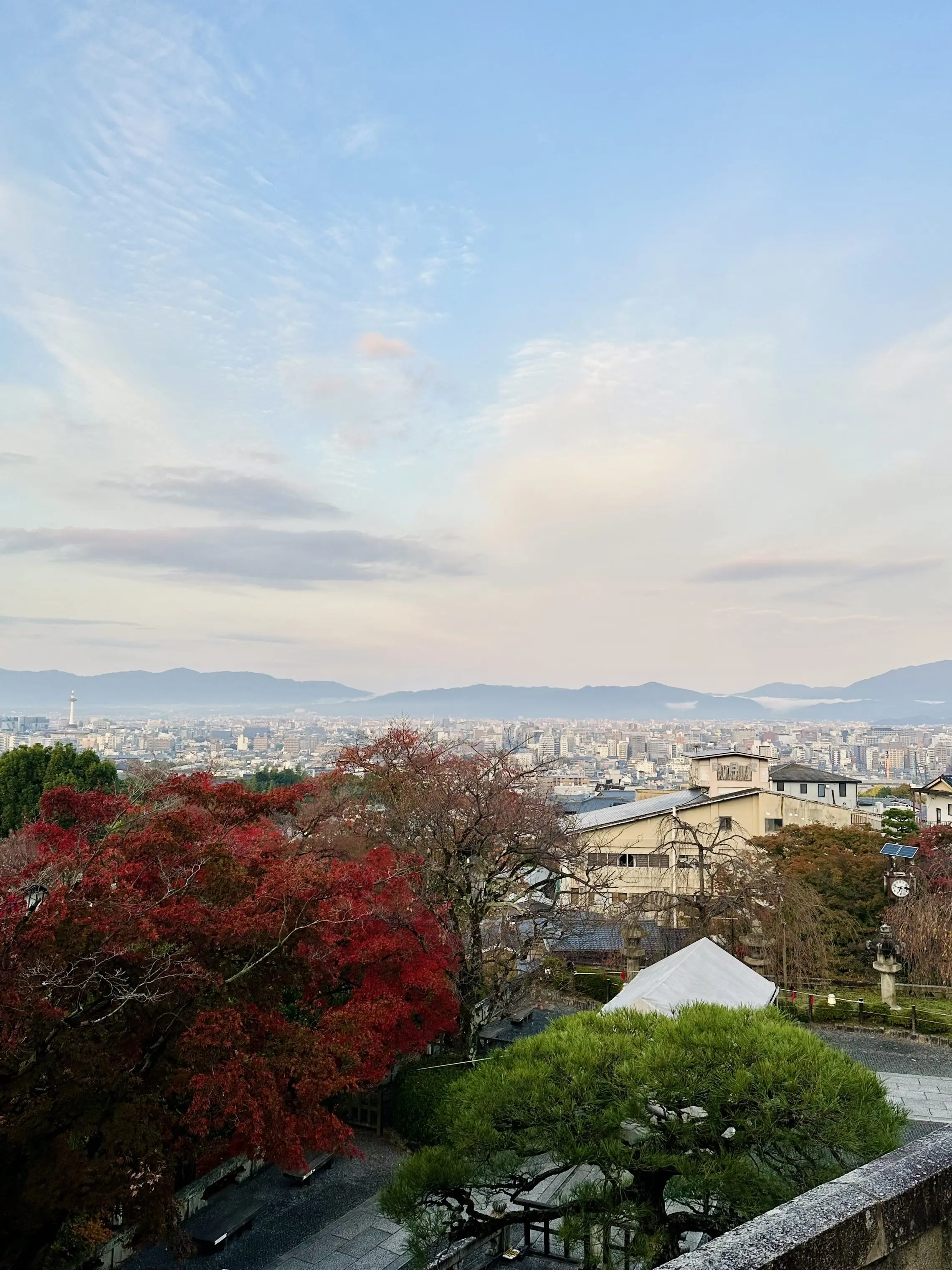 京都「清水寺」から見た京都の街