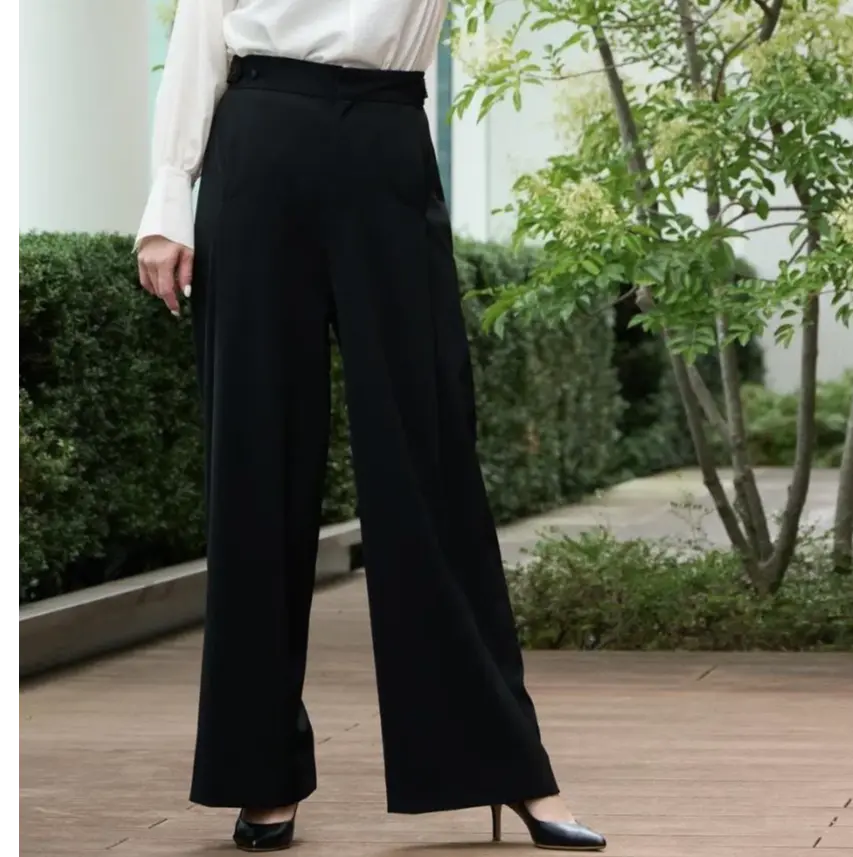 「優美なセミワイドパンツ」コーデで渋谷スカイビューランチ_1_15