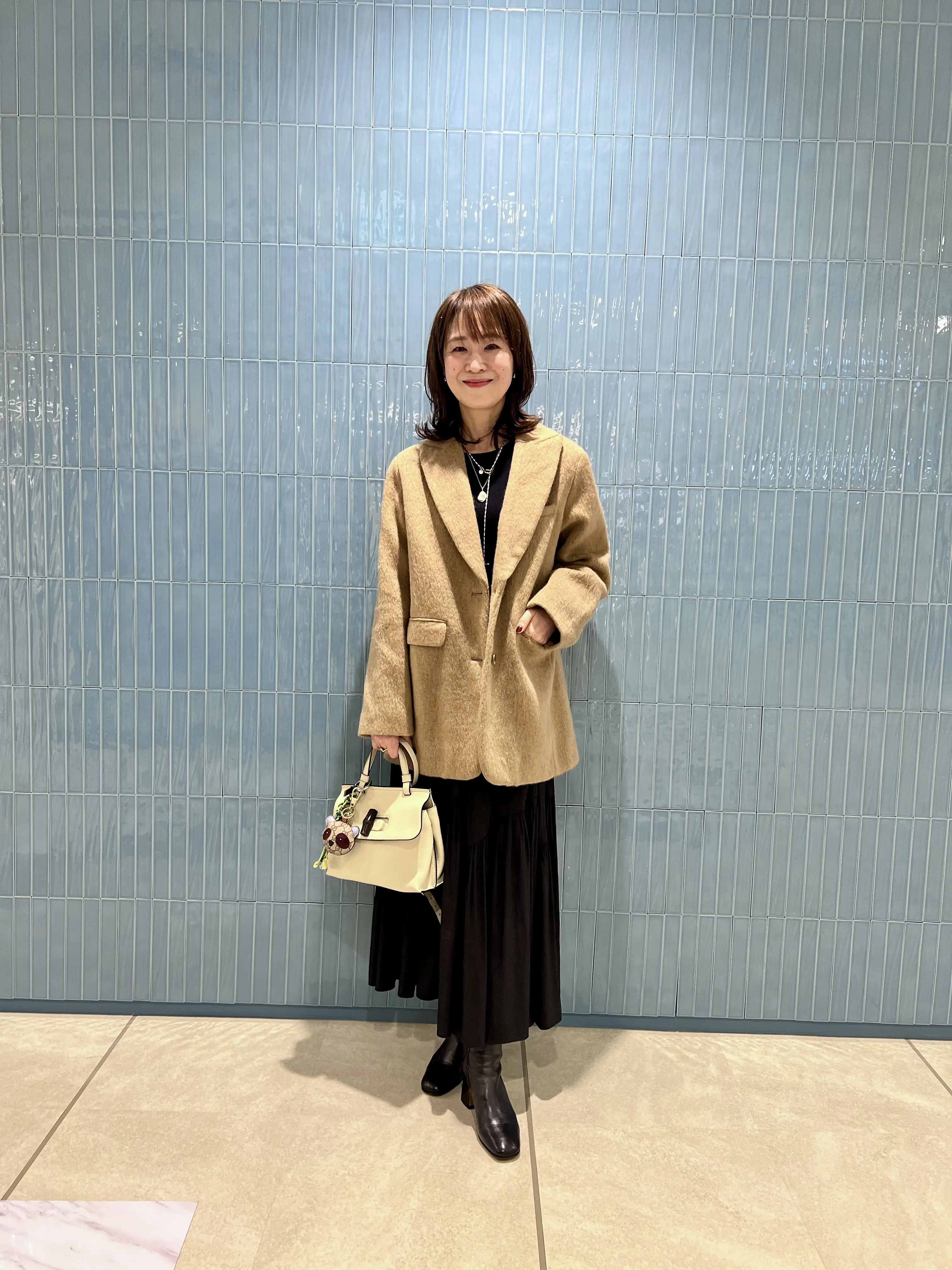 アラフィーの冬アウターお悩み解決。“軽さと品”を叶えるE by éclat 軽量コートジャケット_1_10