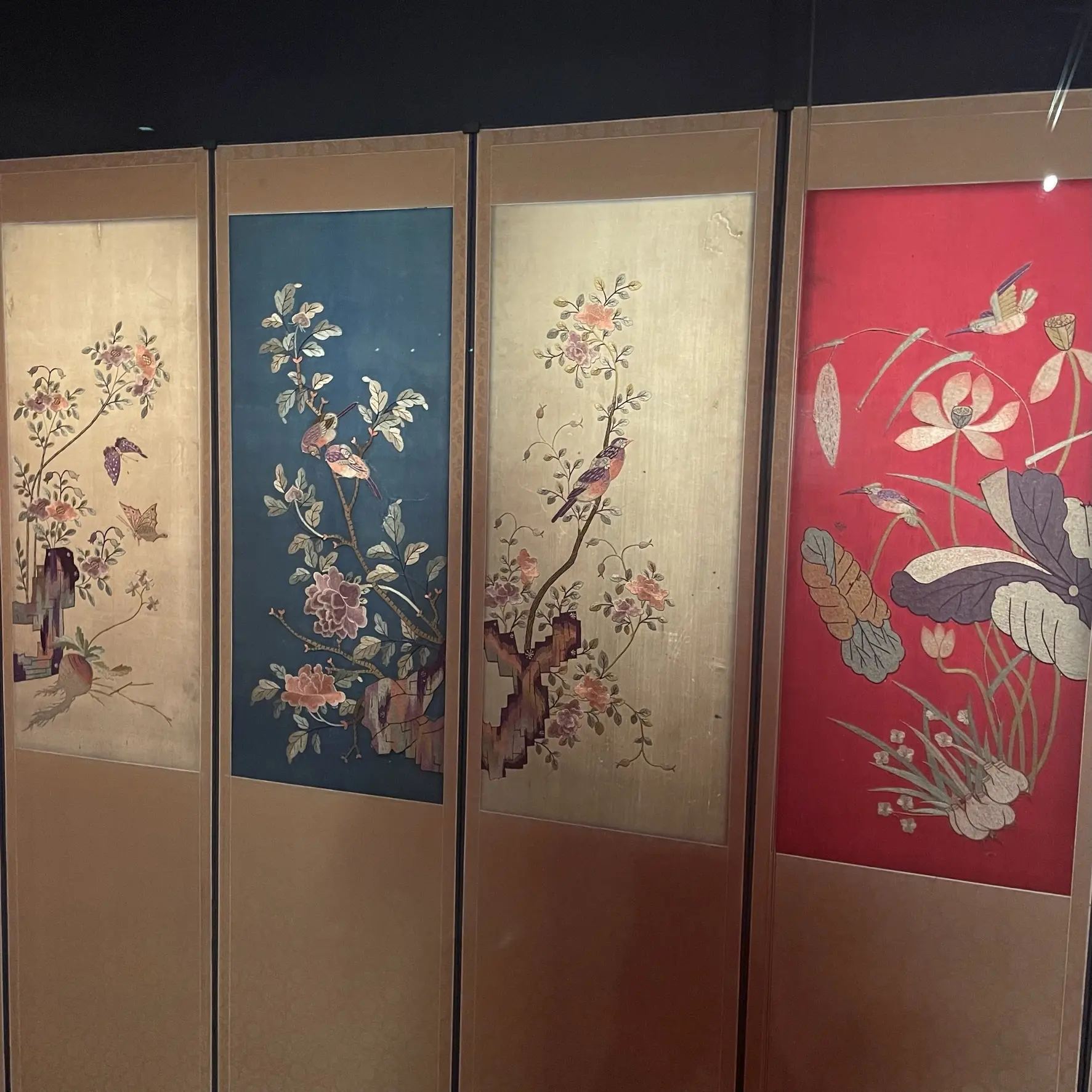 ソウル工芸博物館の展示、「刺繍」と「ポジャギ」