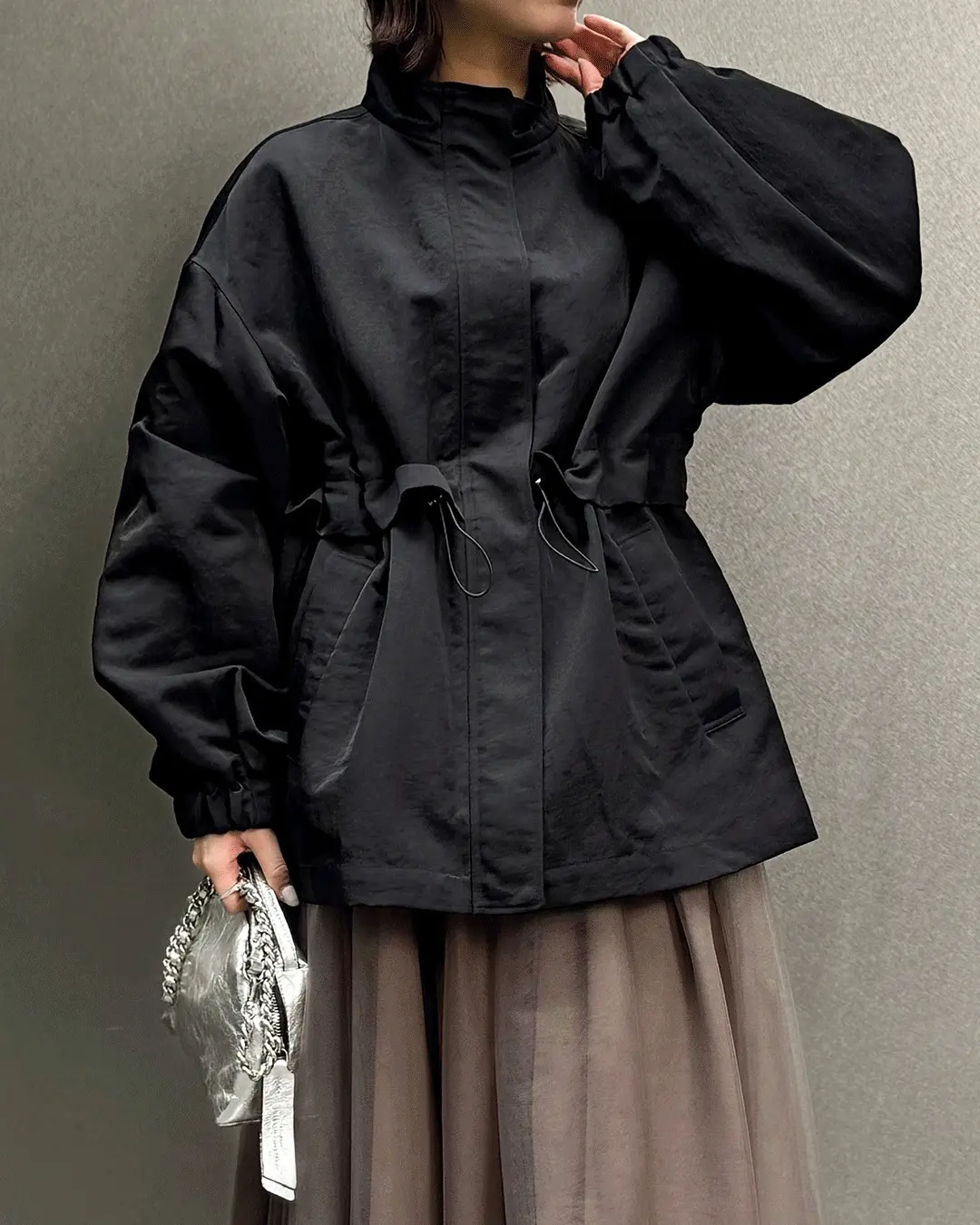 一枚あると心強い。ロングシーズン使える「撥水スタンドカラーブルゾン」【E by eclat・50代ファッション】_1_3