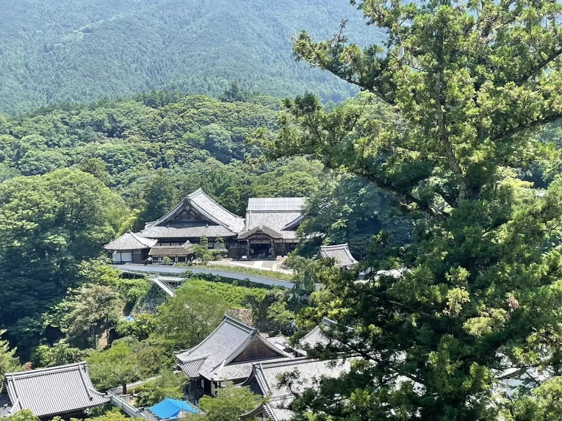 西国八番霊場　総本山 長谷寺　本堂からの眺め