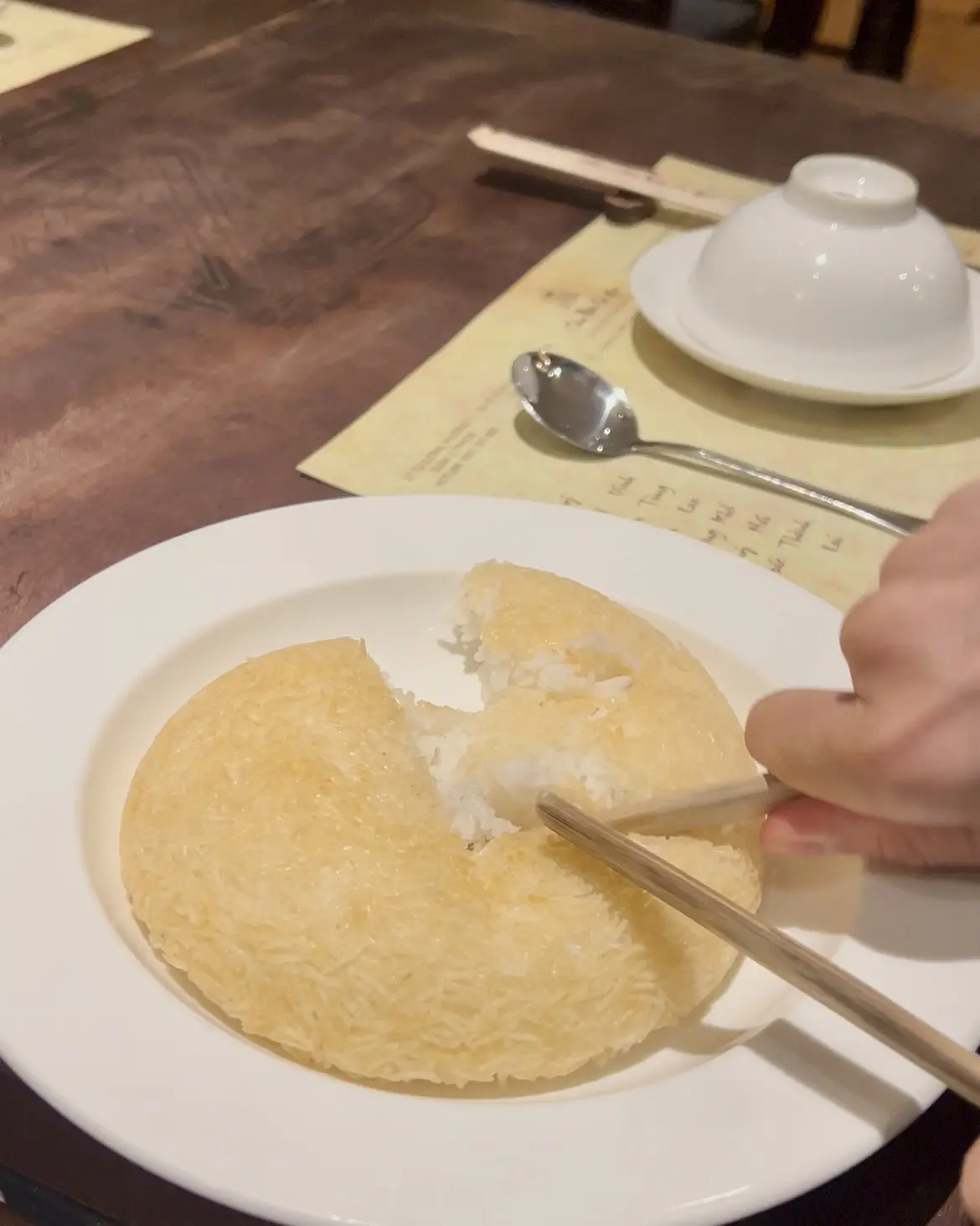 カリカリの焼きおにぎりみたい