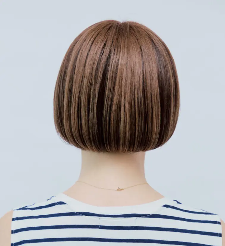 後ろから見たボブヘアスタイル