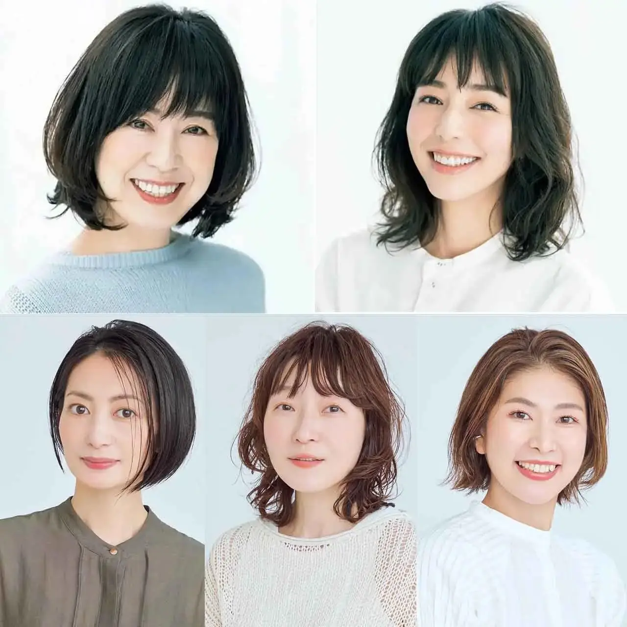 【40代・50代に人気の髪型カタログ】おばさんぽくなりたくない！若見えがかなうショート・ボブ・ミディアム・ロング別ヘアスタイル