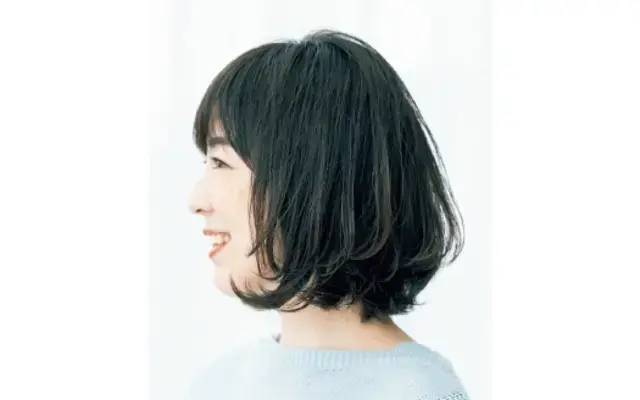 顔立ちふっくら&小顔効果の丸みフォルムボブ