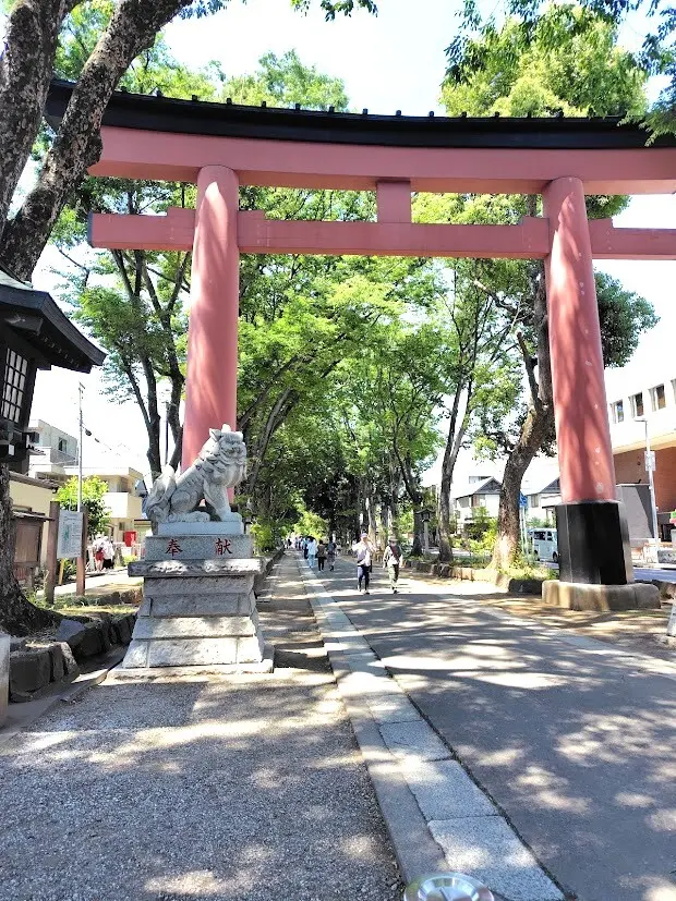 ちょこっとリメイクしたGUドライワイド黒Tシャツで、氷川神社をお散歩。日傘の出番もやってきました！_1_4-2