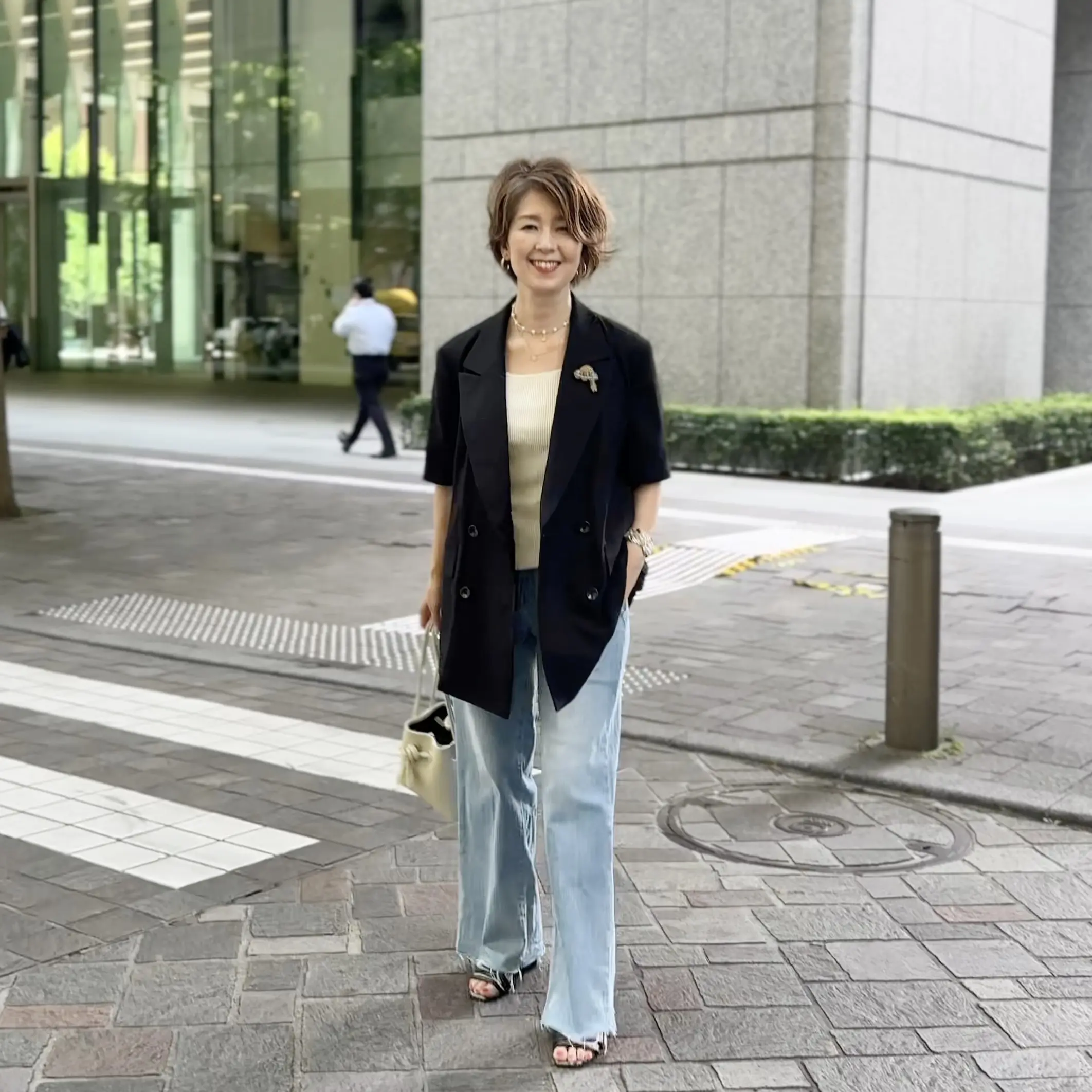 きちんと感も涼しさも〜半袖ジャケットで楽しむ大人カジュアル_1_6