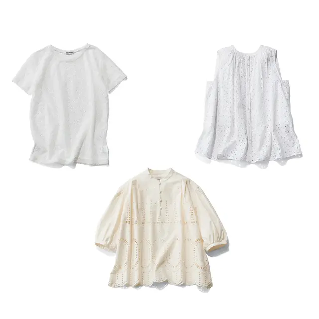 【おしゃれ刷新力のあるレース】新鮮な自分を発見！ 切れ味のいい白レーストップス3選