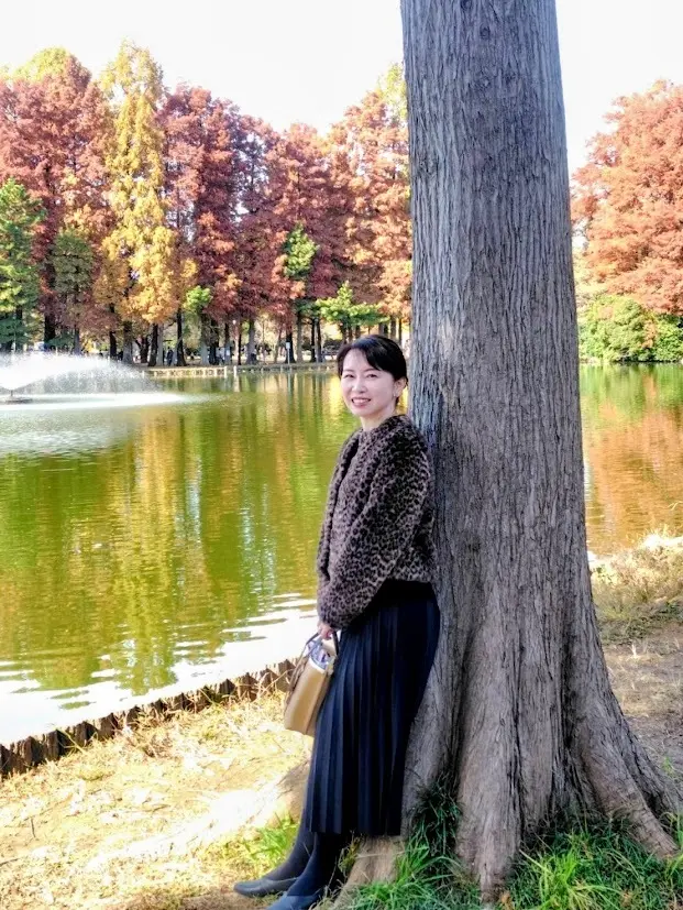 【H&amp;M】大人可愛いレオパードアウターで紅葉散策_1_4