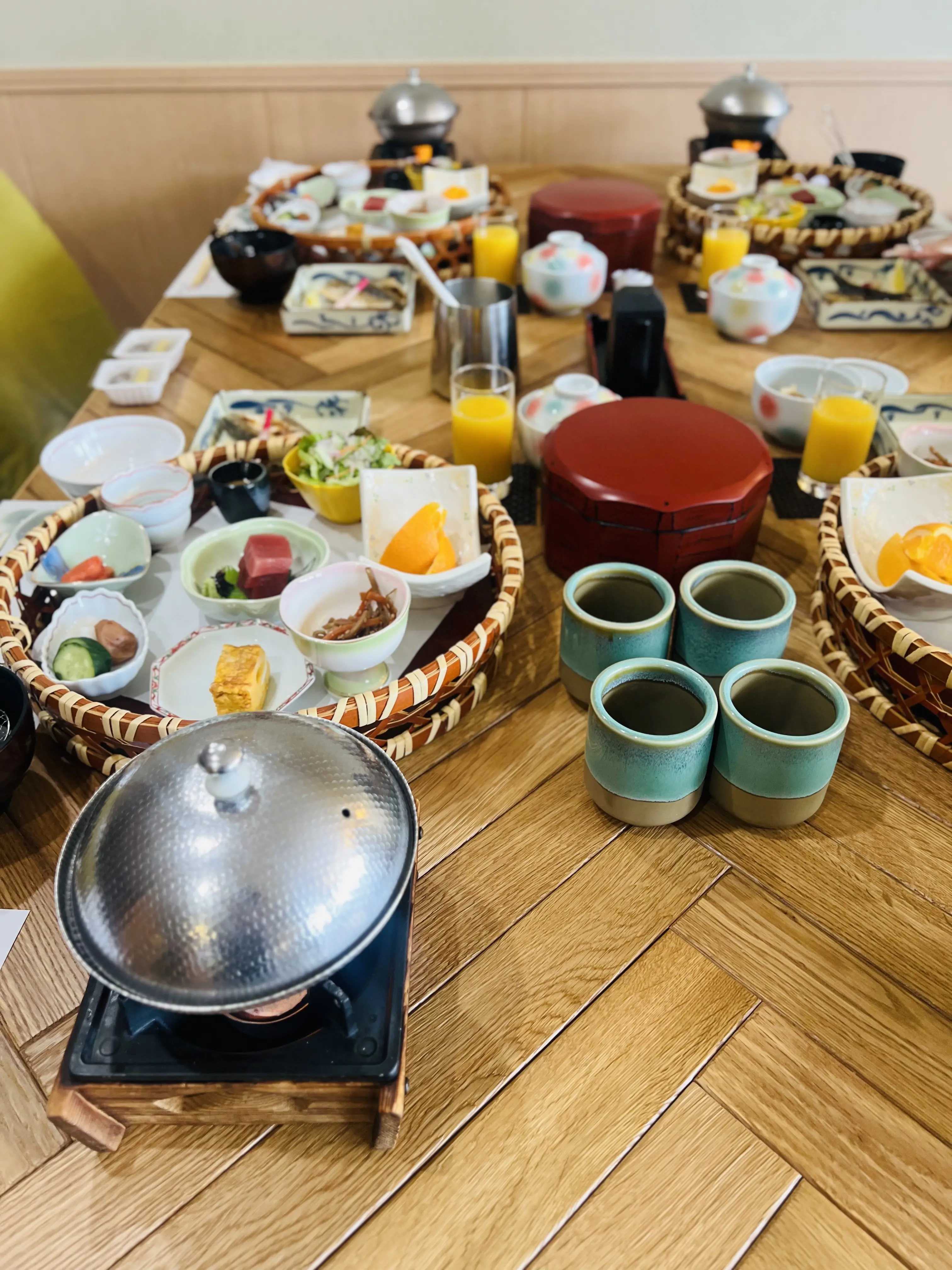 朝からボリュームたっぷりの和食！