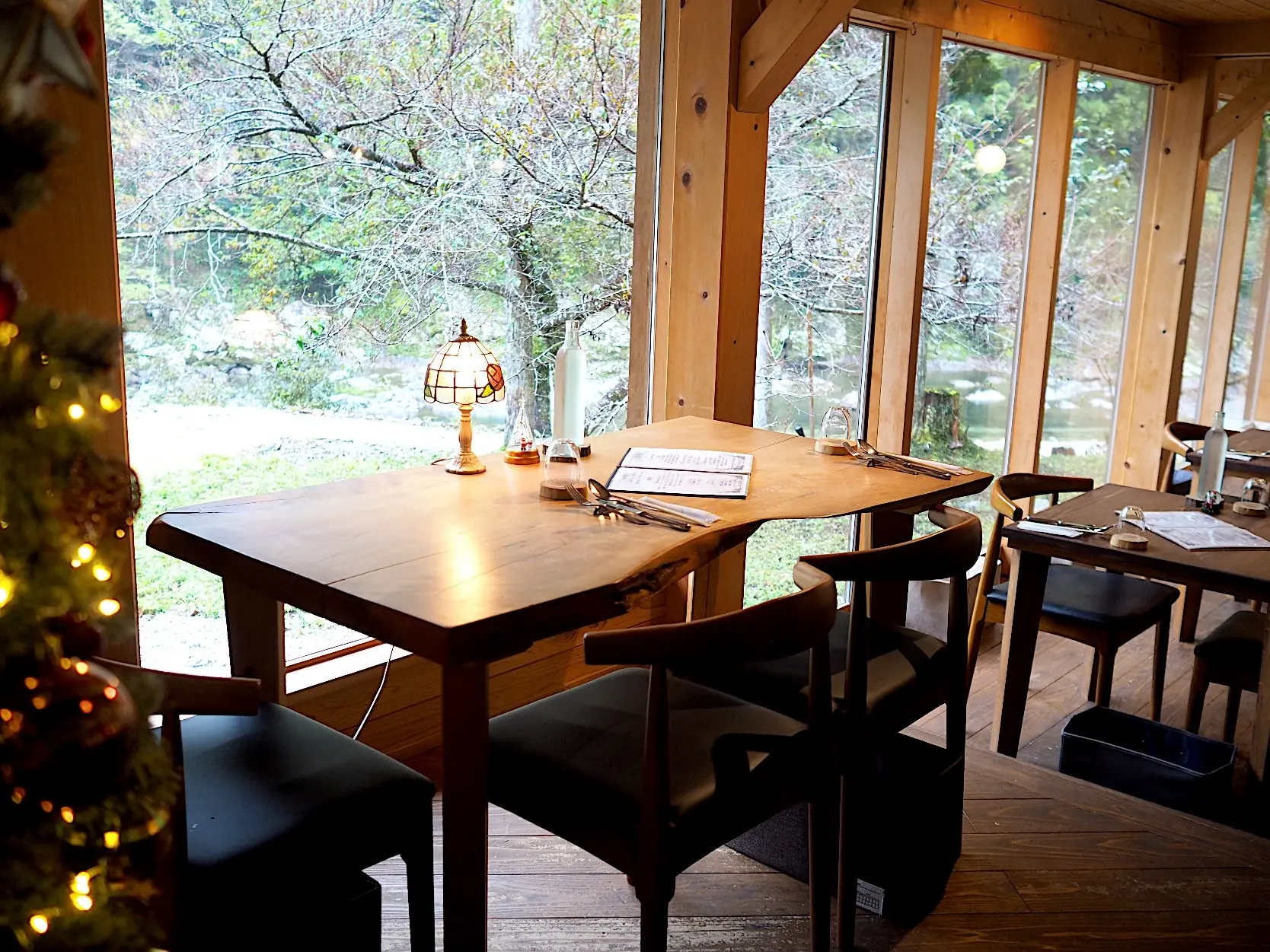 ランチコーデにH&amp;Mボウタイブラウス♡ 奥三河の森の絶景レストランへ_1_5