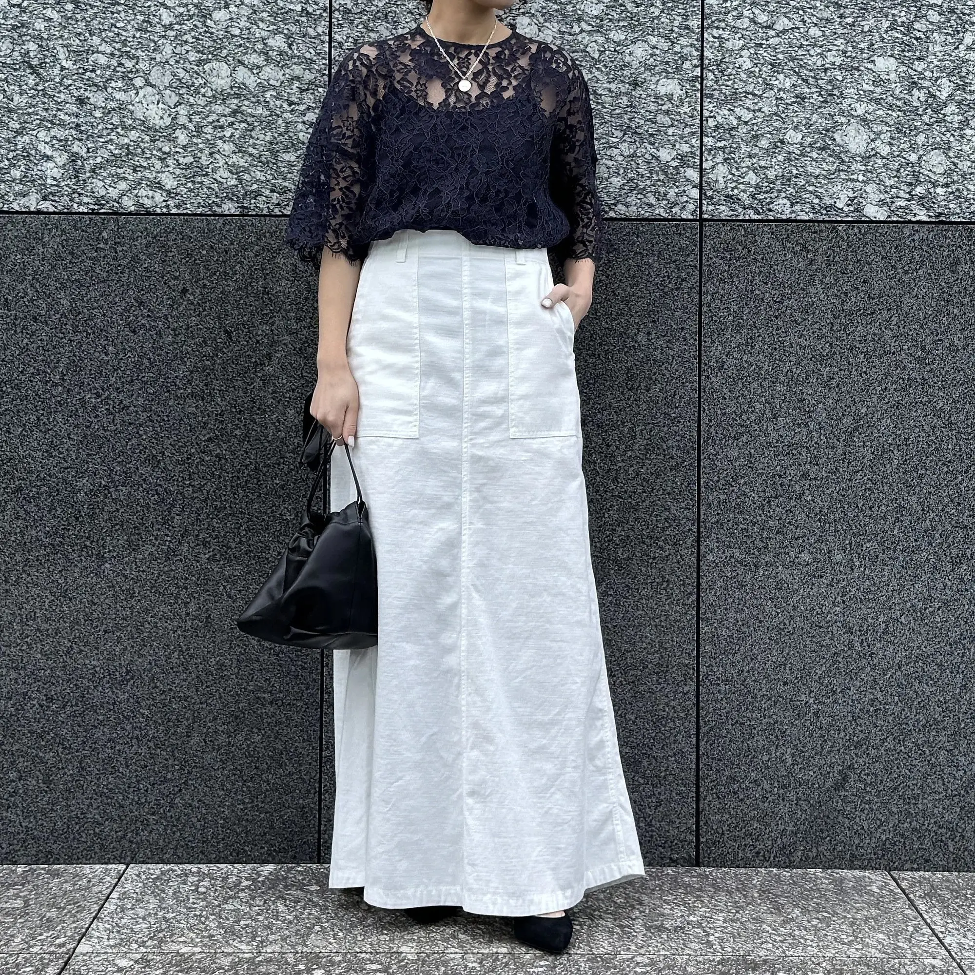 【50代夏トップス】甘すぎない“大人のレース”が上品！装い華やぐエクラ別注レーストップス_1_6