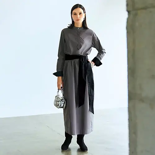 CHIEKO+×eclat 【三尋木奈保さんコラボ】ウエストベルトバンドカラードレス ¥39,800