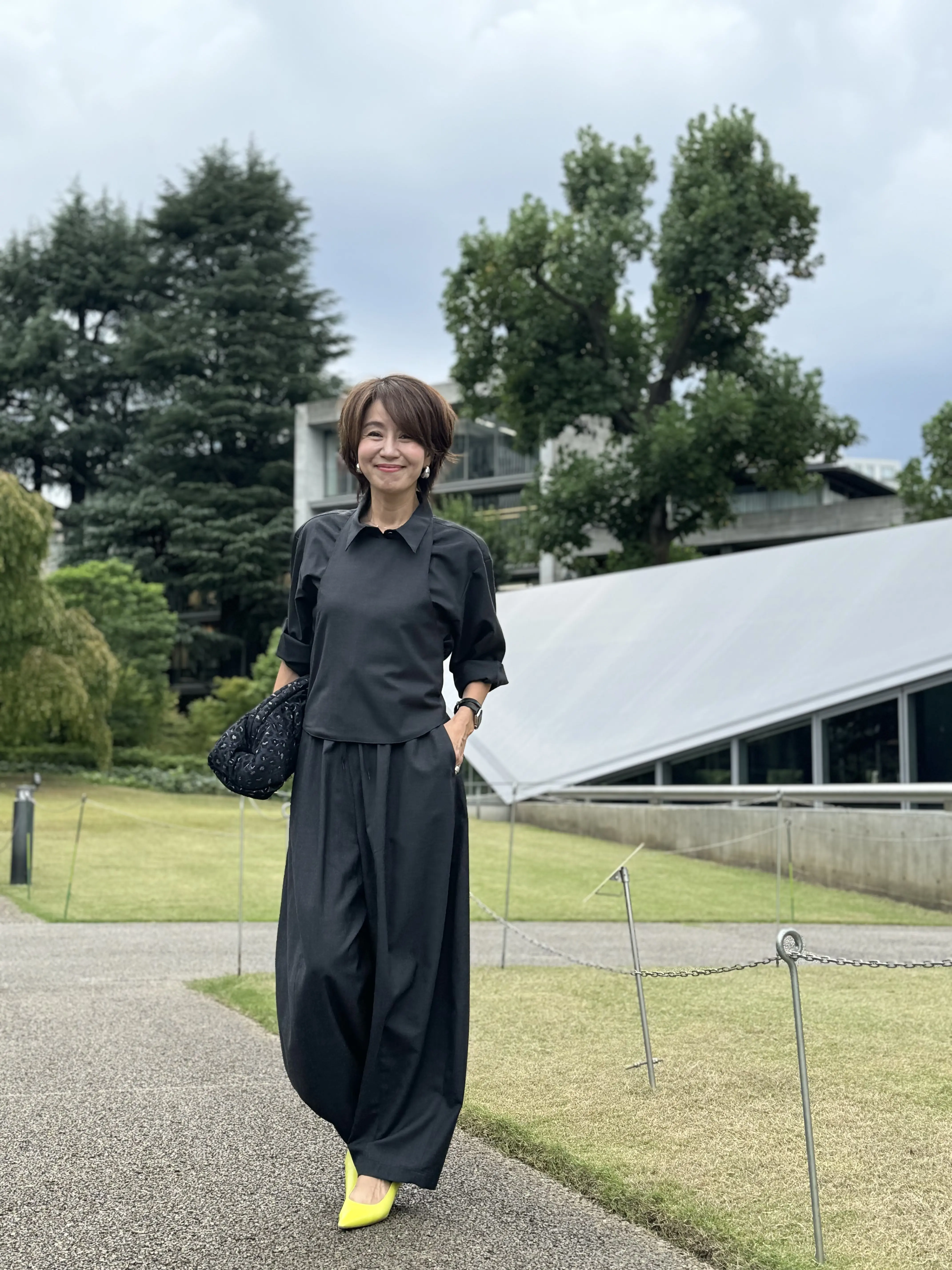 エクラ ジレセットアップ デザインジレでかっちりしたセットアップがあか抜ける！気温27