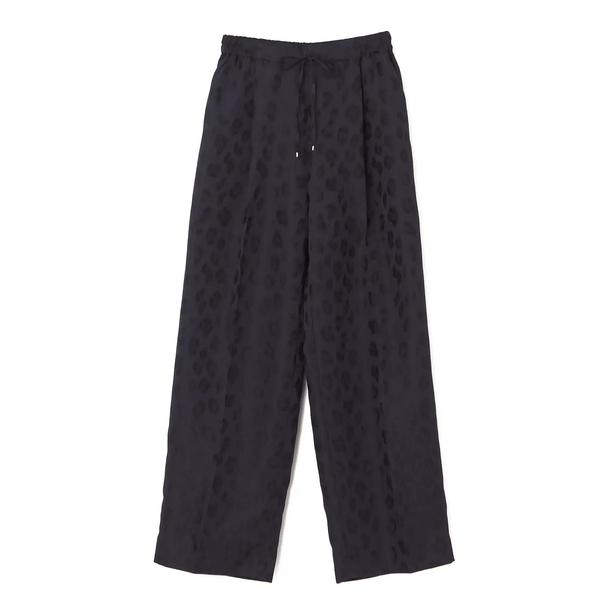 骨格診断 ストレートタイプにおすすめ 冬パンツ　E by eclat　レオパードジャカードパンツ￥19,800