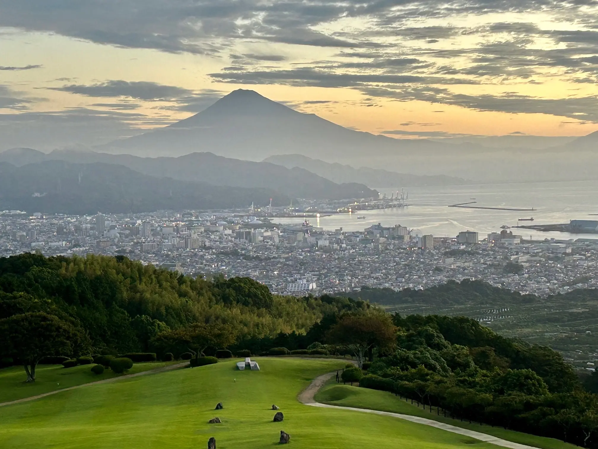 客室からの富士山