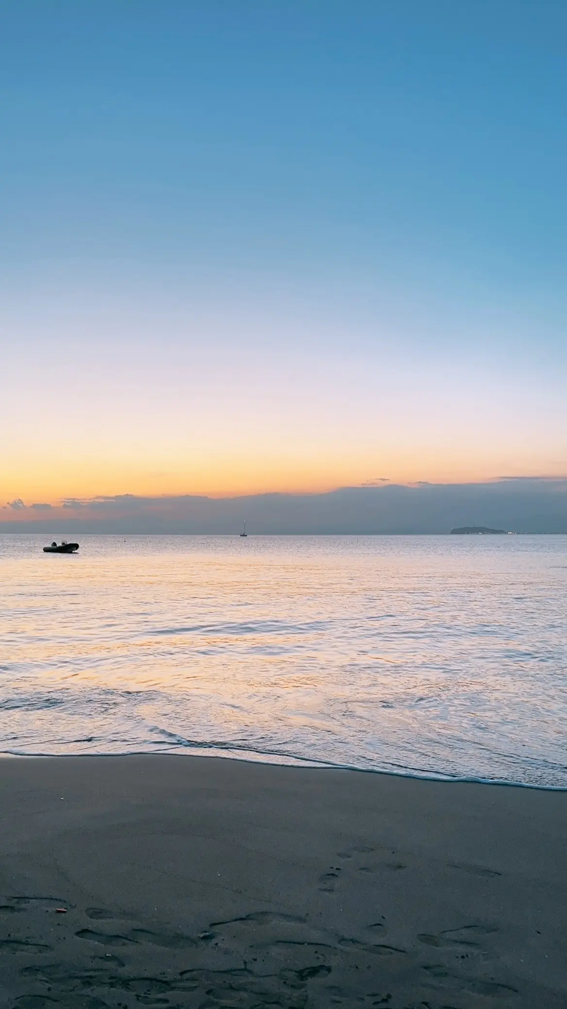 葉山の夕日