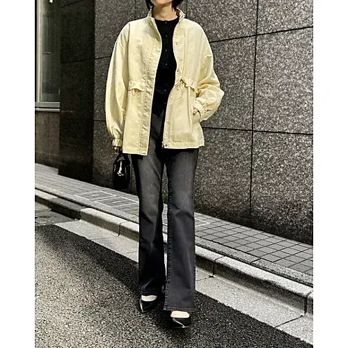 E by eclat 撥水スタンドカラーブルゾン ￥27,500