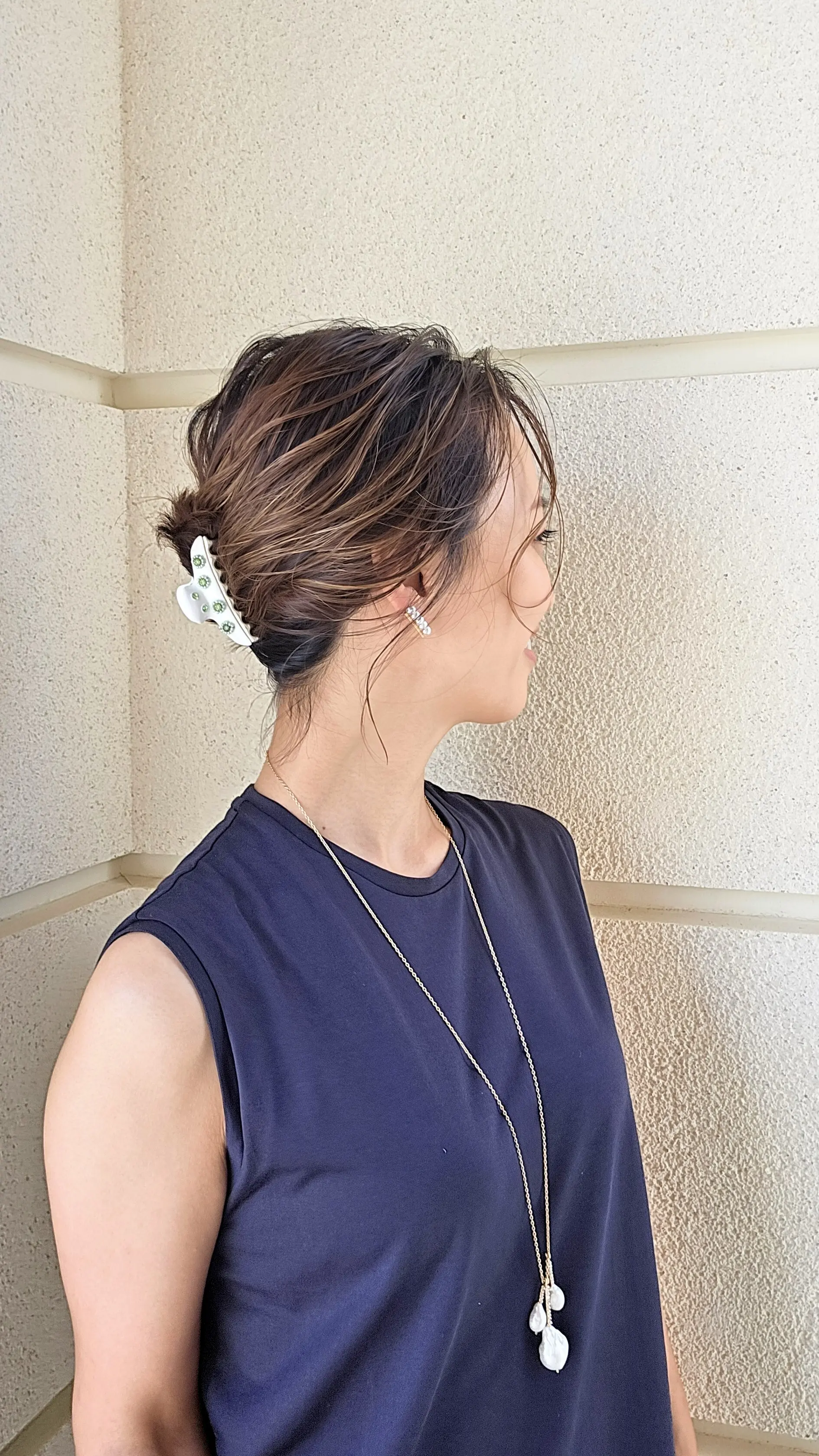 だた着るだけじゃつまらない！ロングワンピースを小物とヘアスタイルで着回し3コーデ_1_3-2