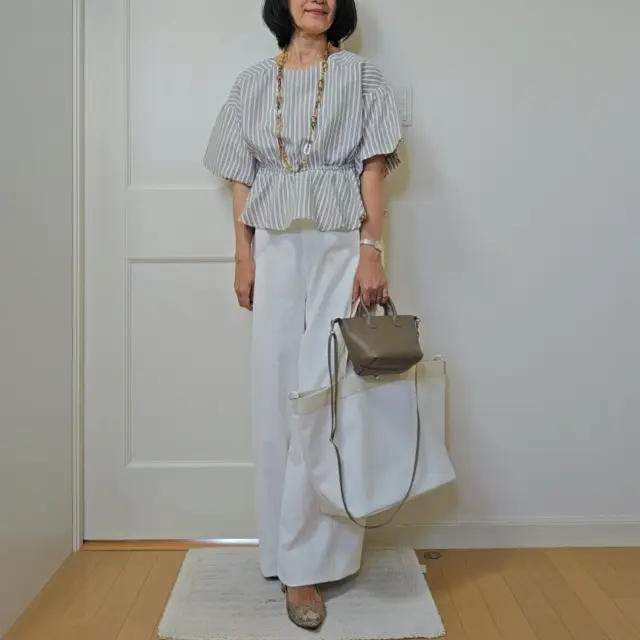 3シーズン活躍！オフィスにも休日にも映える優美なセミワイドパンツ_1_13