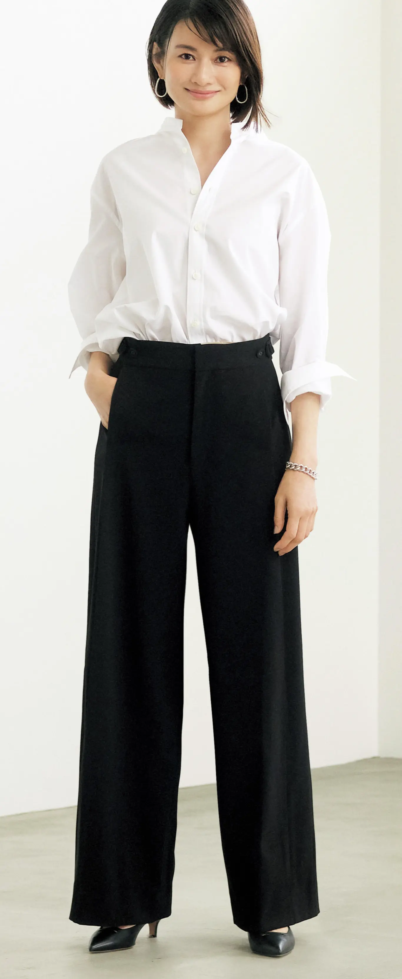 【50代 パンツ】E by éclat「優美なセミワイドパンツ」4つの魅力を徹底解説！_1_2