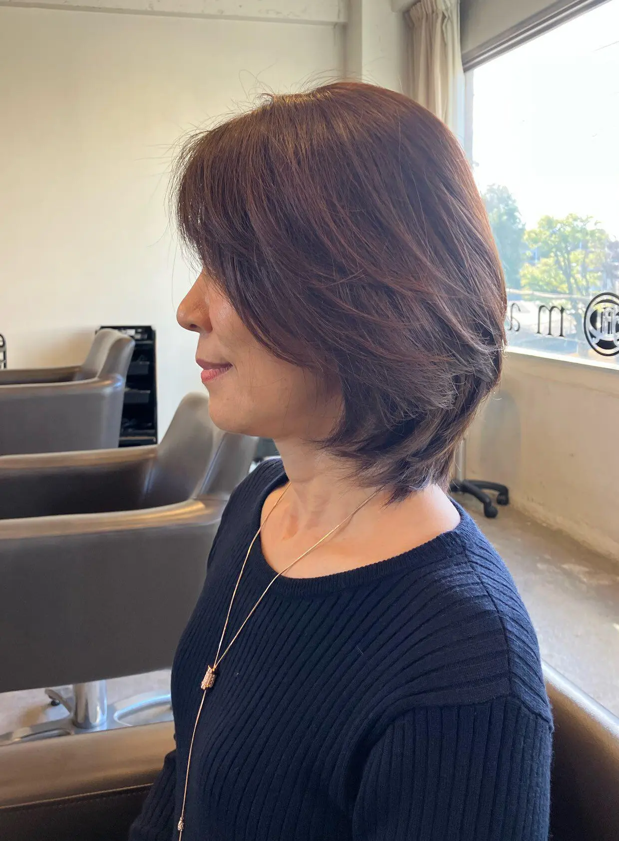 ショートボブ　ショート　レイヤーボブ　レイヤーヘア　ショートヘア
レイヤーボブ　ヘアカット　marr 
50代ヘアスタイル　アラフィフ　jマダム 