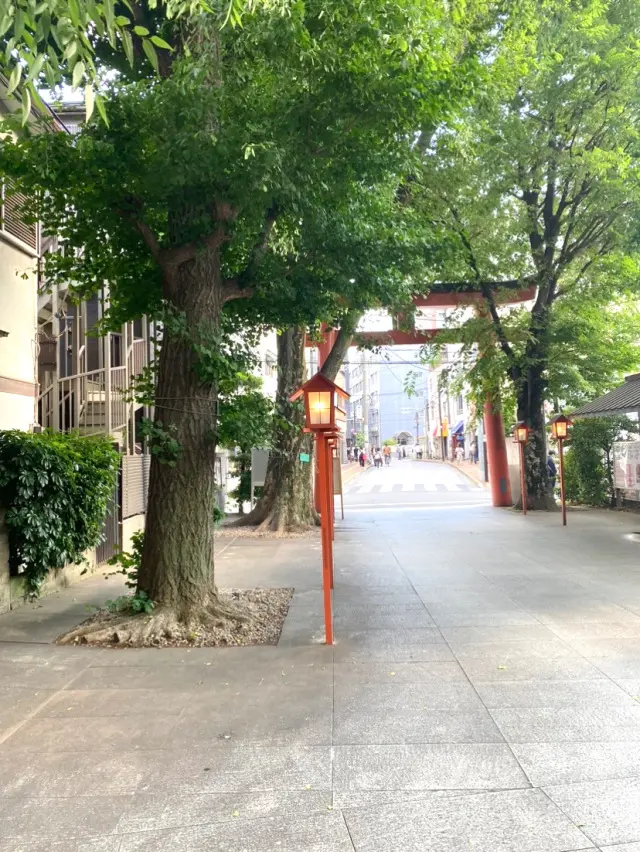 毎月訪れる神楽坂の赤城神社にて、くつろぎカフェタイム✨_1_6