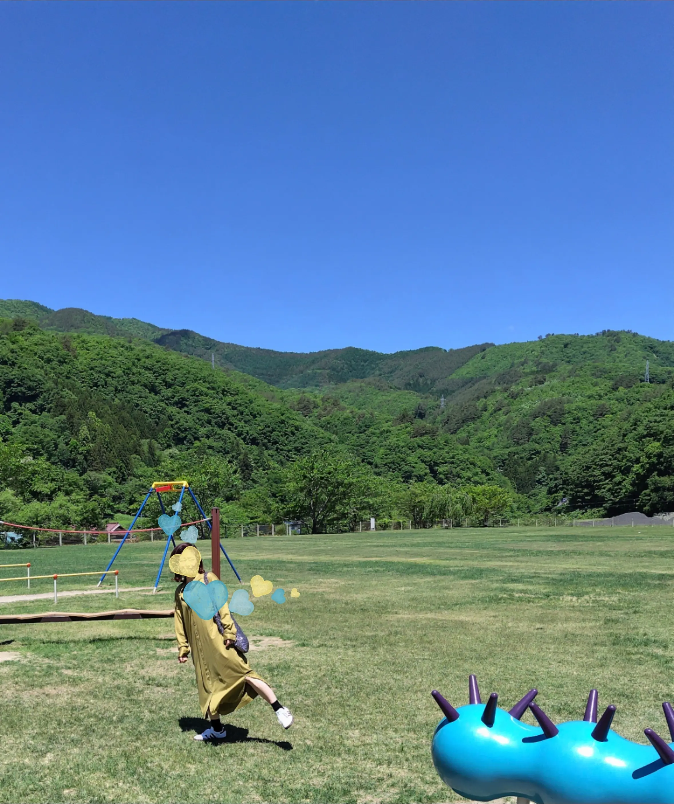 道の駅やまびこ館　芝生の広場