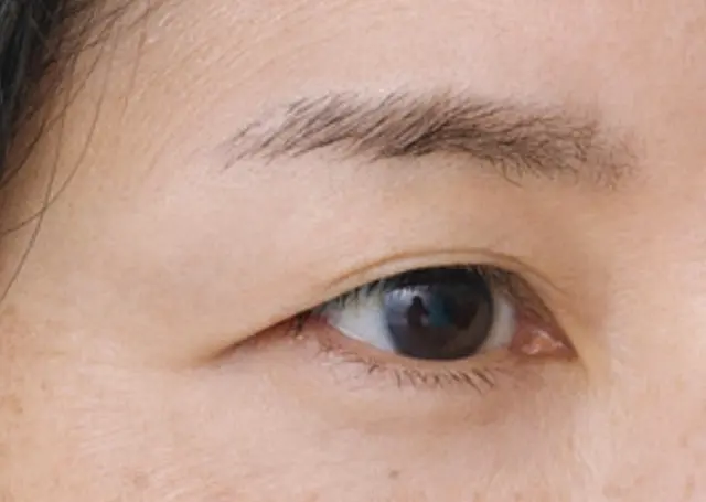 松ヶ崎由紀子さん（エクラ 華組）の美眉メソッド　メイク前の写真