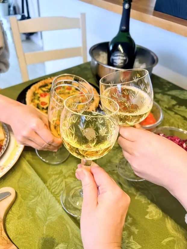 この冬お気に入りの帽子でローラン・ペリエ グラン・シエクルが主役のご近所ホムパへ_1_3