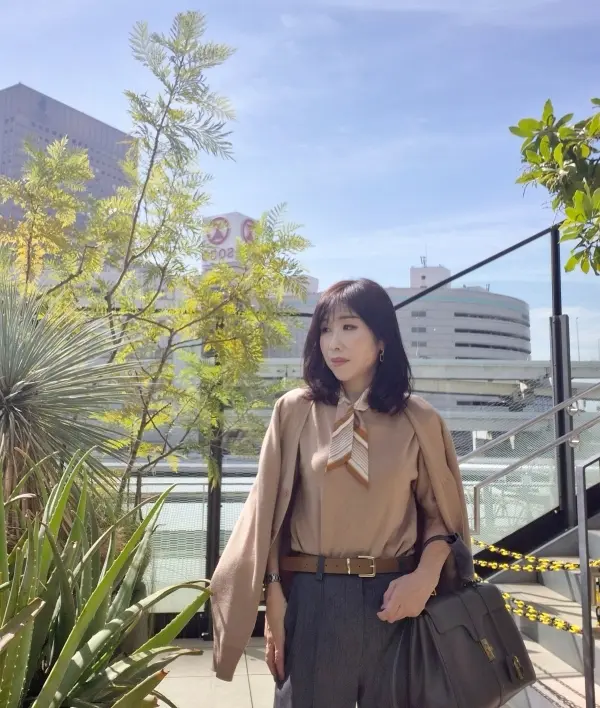 季節の変わり目に♪【気温別】アンサンブルニットの快適コーデ4選_1_6