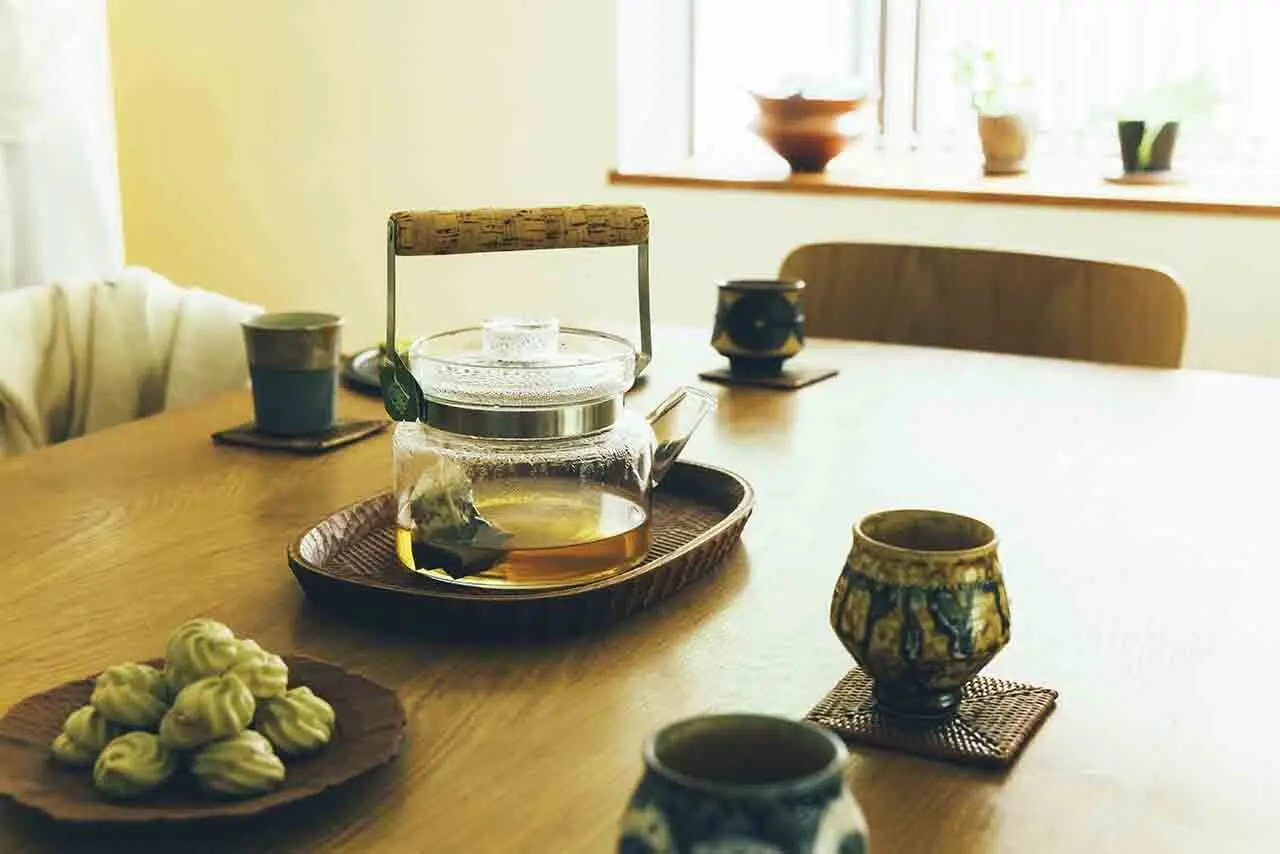 ガラスのポット